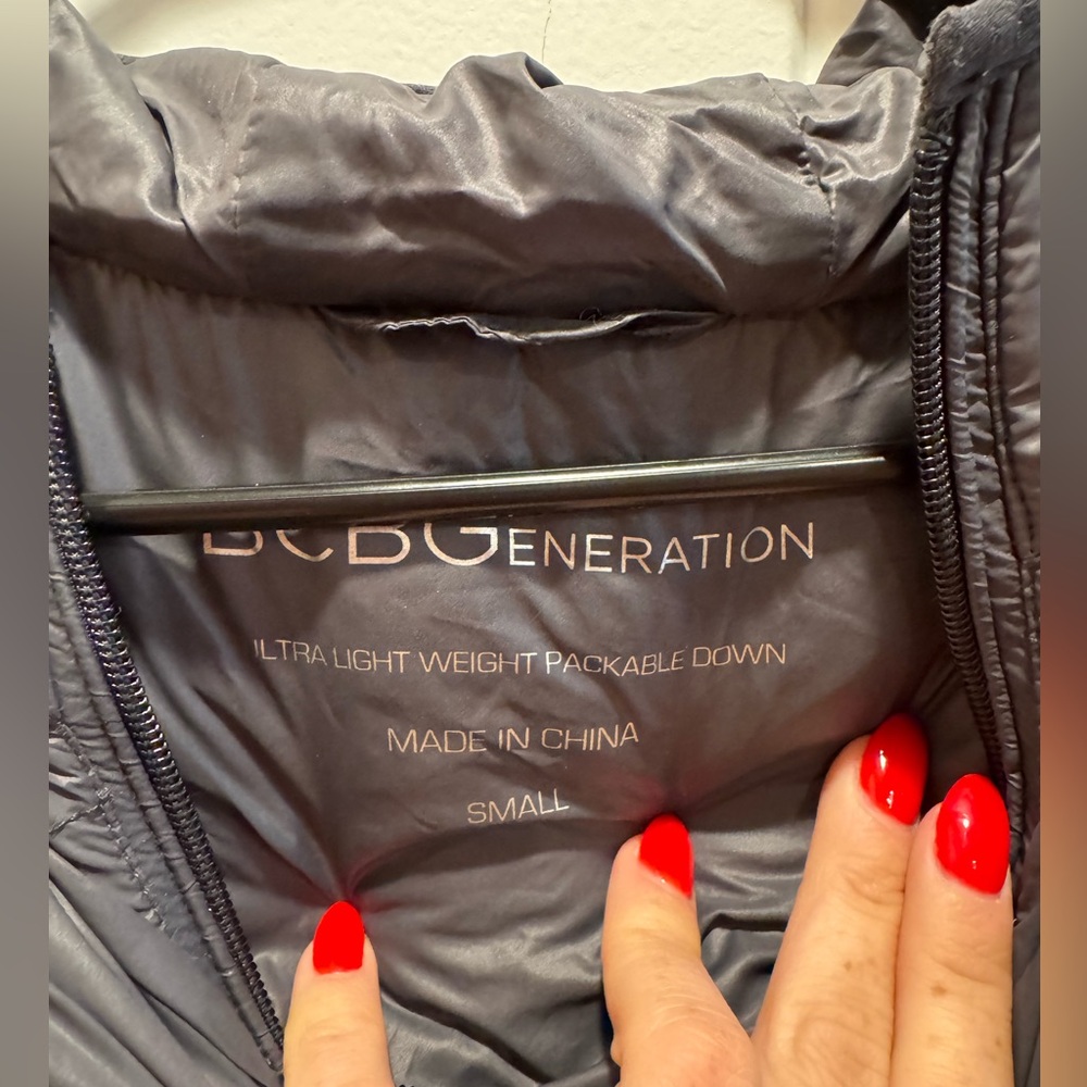 Bcbgeneration Down Jacket, Grey Size Small - image 2